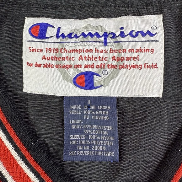 Vintage Champion Manchester Indians Pullover Windbreaker Jacket Men's L Red 90s - Picture 2 of 12